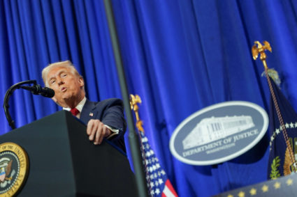 WATCH: Trump speaks at Justice Department, pledging to 'expel rogue actors'