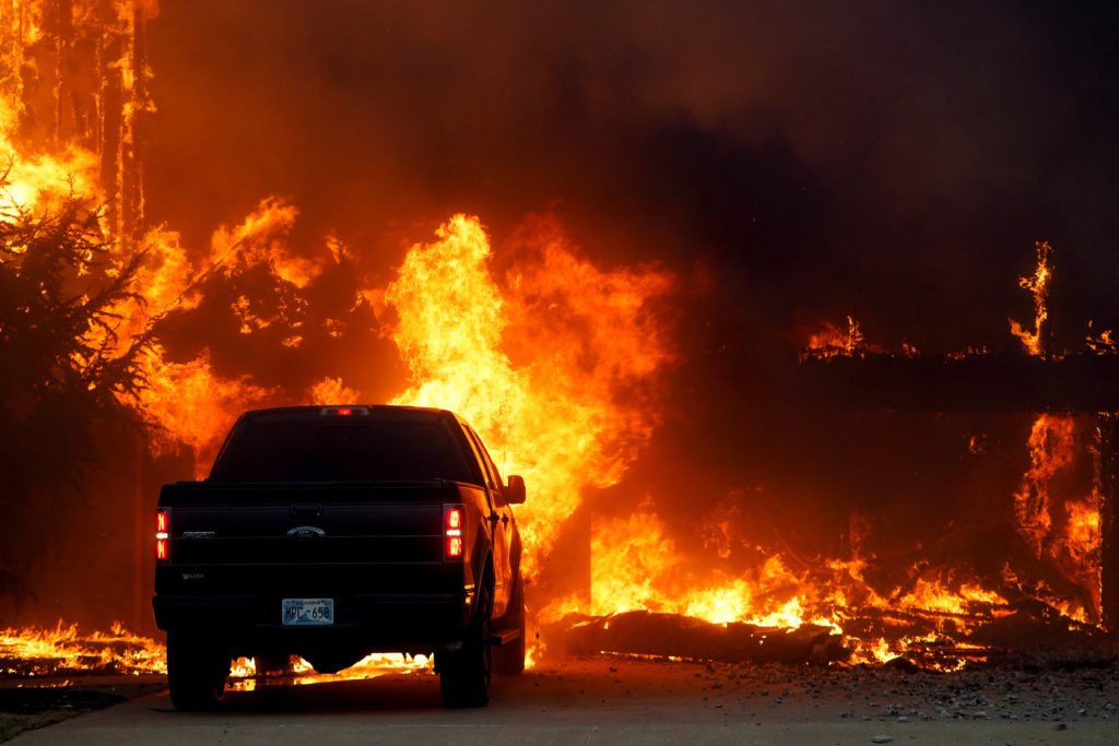 Wildfire in Stillwater, Oklahoma