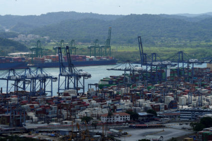 FILE PHOTO: The Balboa Port is pictured after Hong Kong's CK Hutchison agreed to sell its interests in a key Panama Canal ...