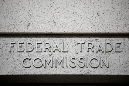FILE PHOTO: A view of the Federal Trade Commission (FTC) headquarters in Washington, D.C.