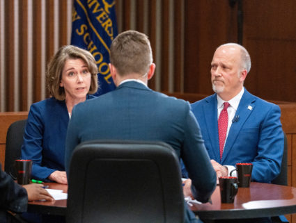 Wisconsin Supreme Court candidates Crawford and Schimel speak at debate