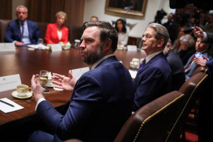 U.S. President Trump attends a cabinet meeting at the White House