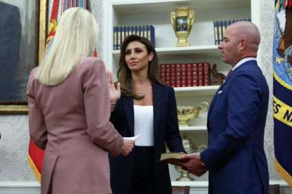 Alina Habba is sworn in as interim U.S. Attorney for the District of New Jersey, in Washington
