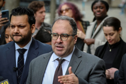 Hearing in New Jersey federal court in Columbia student Mahmoud Khalil's case in Newark, New Jersey