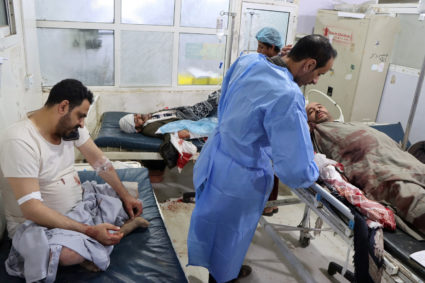 Aftermath of a U.S. air strike, in Saada