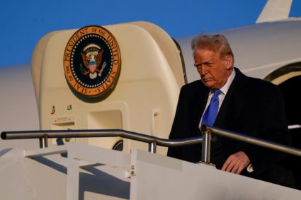 U.S. President Donald Trump travels to New Jersey