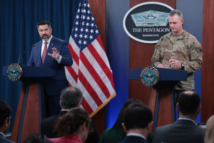 Pentagon Spokesman Parnell And Lt. Gen. Grynkewich Brief The Media