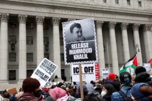Court hearing following the arrest of Mahmoud Khalil, in Manhattan, New York City