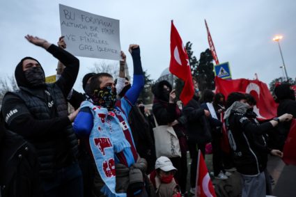 Protest against the arrest of Istanbul Mayor Ekrem Imamoglu, in Istanbul