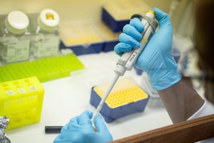 Creanne Shrilall, a medical laboratory technician at the Wits Antiviral Gene Therapy Research Unit (AGTRU), works in Johan...