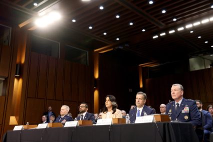 U.S. security chiefs testify on worldwide threats, in Washington