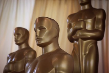 Hollywood Boulevard continues to be transformed into the red carpet arrival area for the 97th Academy Awards, in Los Angeles