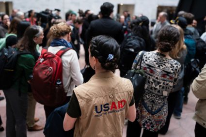 U.S. President Trump and Elon Musk cuts to federal government spark protests at U.S. Capitol