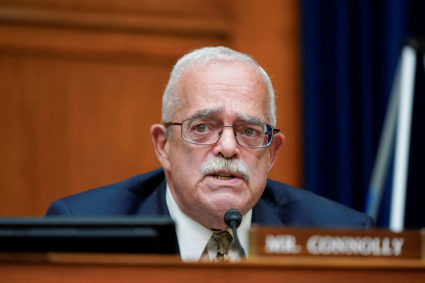 FILE PHOTO: Democratic U.S. Rep. Gerald (Gerry) Connolly of Virginia speaks during a hearing in Washington