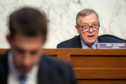 Attorney General Merrick Garland testifies before a Senate Judiciary Committee in Washington