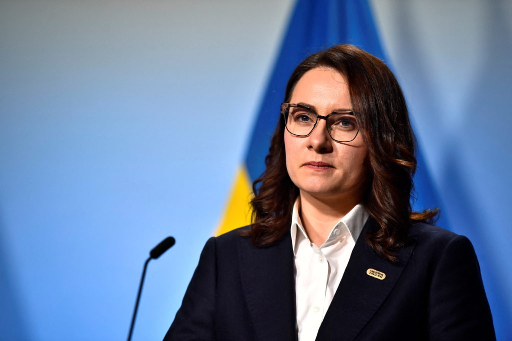 News conference on the day of a meeting of EU trade ministers in Stockholm