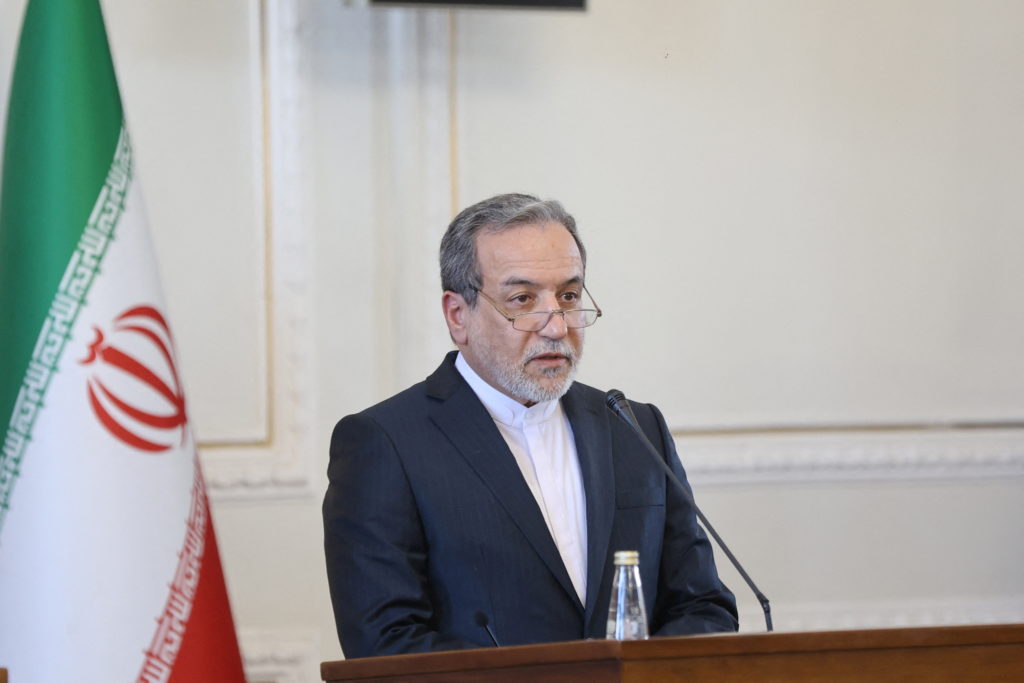 Russia's Foreign Minister Sergei Lavrov meets with Iranian Foreign Minister Abbas Araghchi in Tehran