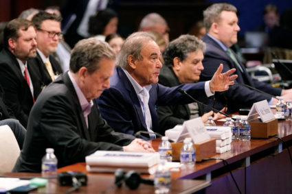 Oliver Stone testifies at House hearing on JFK files, in Washington