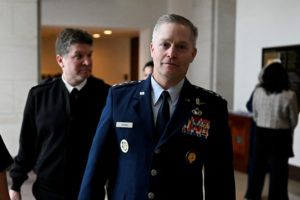 FILE PHOTO: Senate Appropriations Defense Subcommittee hearing on U.S. President Biden's proposed budget request for the C...