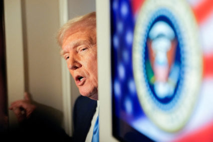 U.S. President Donald Trump returns to Washington