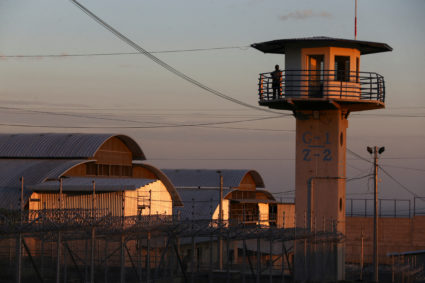 FILE PHOTO: Media tour at CECOT prison in Tecoluca