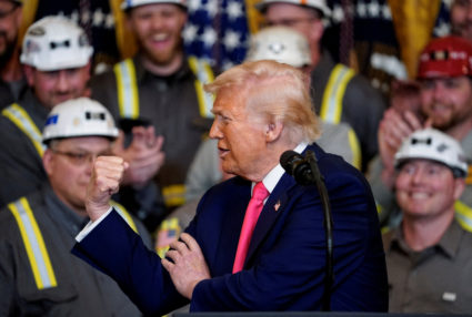 U.S. President Donald Trump signs executive orders in Washington