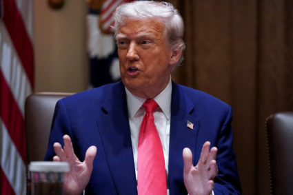 U.S. President Trump holds a cabinet meeting at the White House