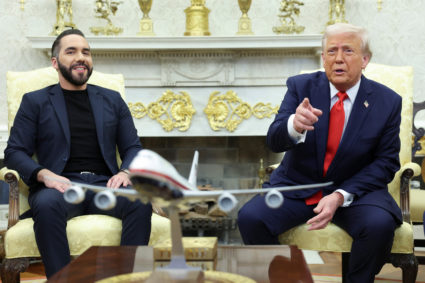 El Salvador's Bukele meets with Trump