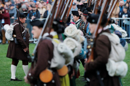 Re-enactors mark the 250th anniversary of the Battle of Lexington