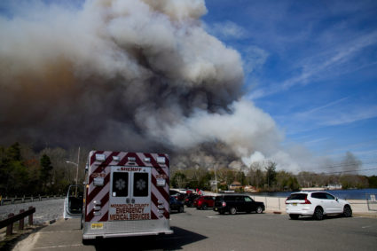 Wildfire in New Jersey