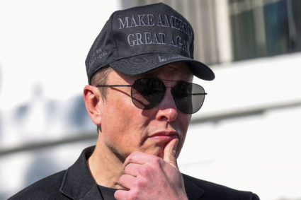 FILE PHOTO: Elon Musk attends an event at the White House