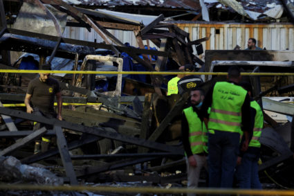 Israel hits Beirut's southern suburbs with airstrike for third time since ceasefire began