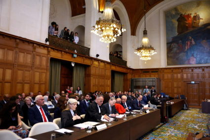 Palestinian diplomat tells UN court Israel is killing civilians in Gaza. Israel says it&rsquo;s being persecuted