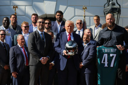 U.S. President Trump hosts Philadelphia Eagles at the White House