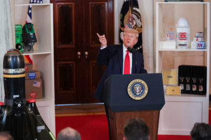 U.S. President Trump holds an 'Investing in America' event, in the White House