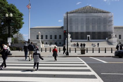 FILE PHOTO: A general view of the U.S. Supreme Court building in Washington