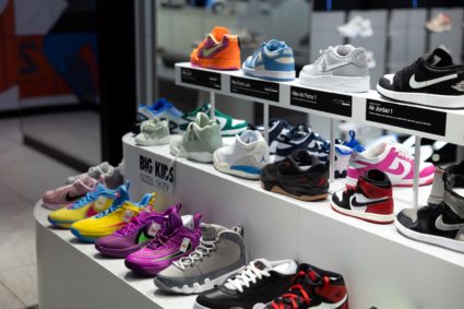 Nike shoes are seen in the King of Prussia Mall, in King of Prussia, Pennsylvania