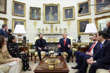 El Salvador's Bukele meets with Trump