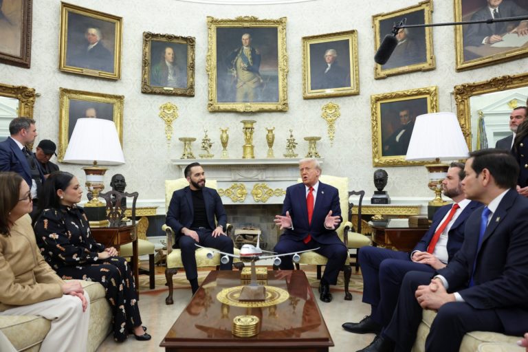 El Salvador's Bukele meets with Trump