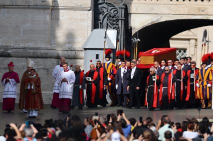 Pope Francis' body is transferred to St. Peter's Basilica
