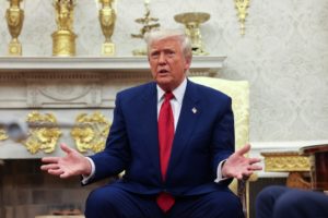 U.S. President Trump meets Israeli PM Netanyahu in Washington