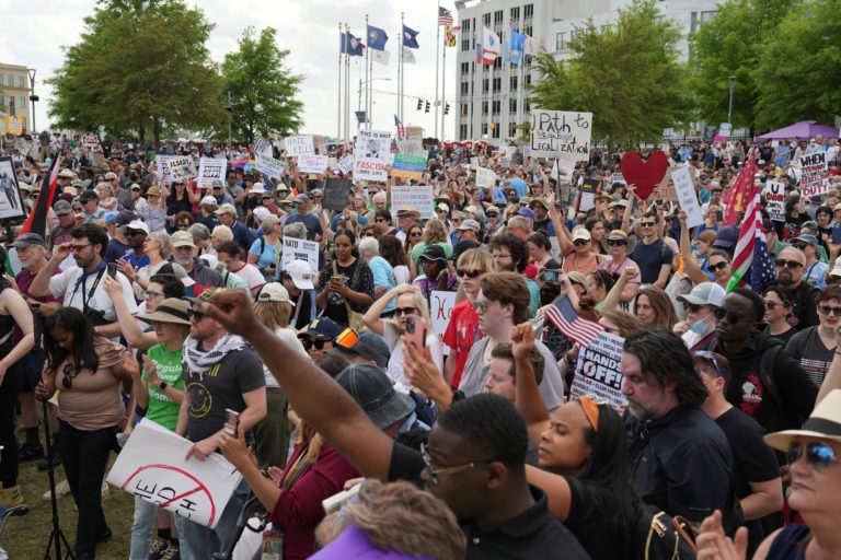 Anti-Trump “Hands Off” protest in Atlanta