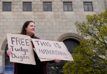 View of Milwaukee County Courthouse after Wisconsin county judge Hannah Dugan was arrested by U.S. officials, in Milwaukee