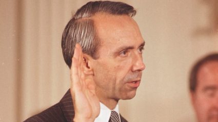 Justice David Souter is sworn in as the newest Supreme Court Judge.