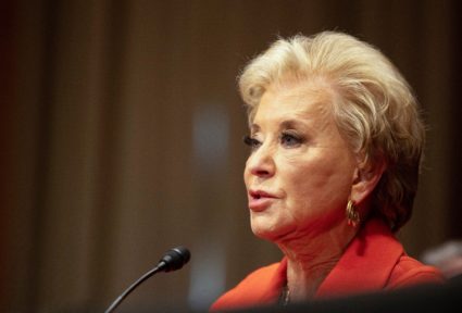 Linda McMahon, U.S. President Trump’s nominee to be secretary of Education, testifies before a Senate Health, Education, L...