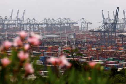 Yantian port in Shenzhen, Guangdong province