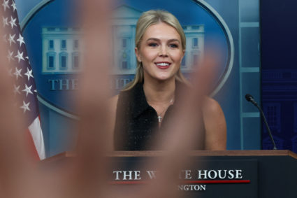 Press briefing at the White House in Washington
