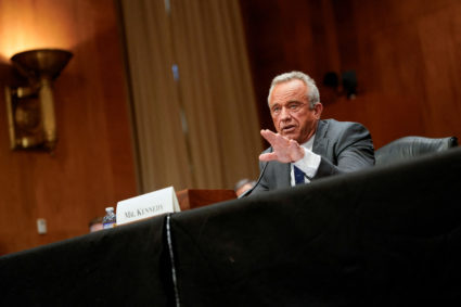 FILE PHOTO: Robert F. Kennedy Jr., U.S. President Trump’s nominee to be secretary of Health and Human Services, testifies ...