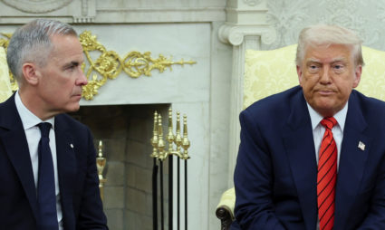 U.S. President Donald Trump meets Canadian Prime Minister Mark Carney in Washington