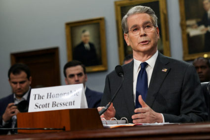 Treasury Secretary Bessent testifies before U.S. House Appropriations subcommittee hearing on Capitol Hill in Washington